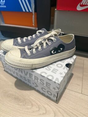 Comme des Garçons PLAY x Converse Chuck 70 Low Top Sneakers in Blue